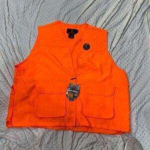 NWT Game Winner Sportswear Orange Hunting Shooting Vest Ammo Pockets Men’s 3-4XL